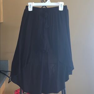 Black long skirt with shorts inside